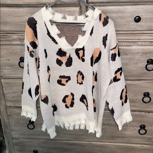 Cheetah sweater!